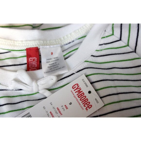 NWT 2004 Gymboree Dandelion Wishes Striped T-Shirt Kangaroo Pocket Bow sz 9 - Picture 6 of 6